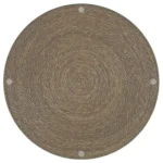 Round Rattan Side Table