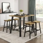 Braddock 5PC Set Counter Table With Stools By Homelegance - Image 2