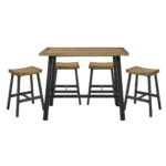 Braddock 5PC Set Counter Table With Stools By Homelegance - Image 3