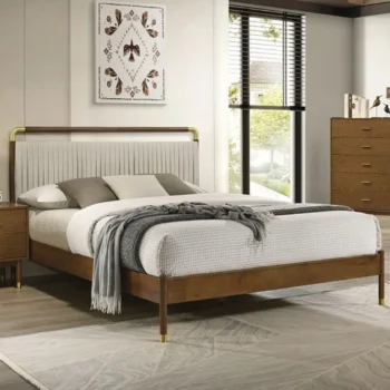 Mid Century Walnut Bed Frame