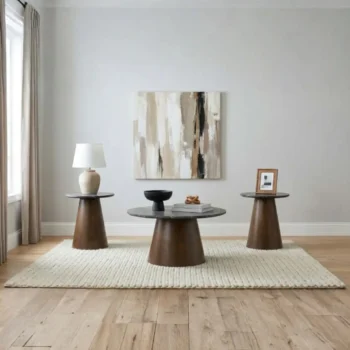 Round Coffee Table Set