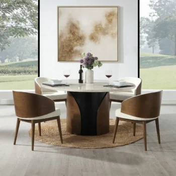 Marble Top Dining Table Set