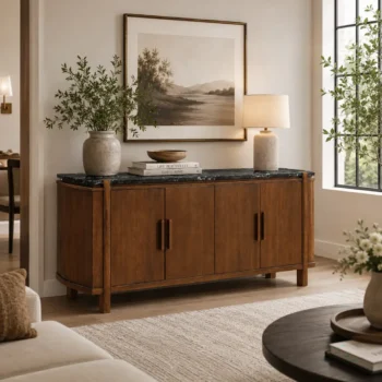 Marble Buffet Cabinet
