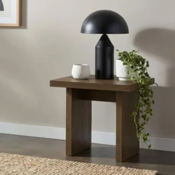 Transitional Square End Table