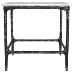 Square End Table with Marble Top