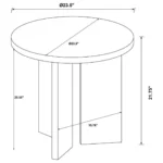 Panel Base End Table