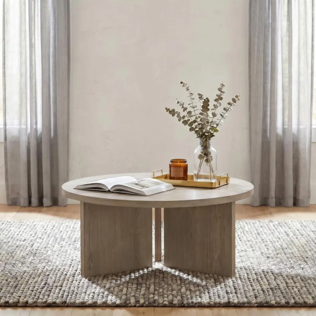 Aragon Panel Base Coffee Table By Coaster Furniture | Mobilia Cleopatra 3 Panel Base Coffee Table