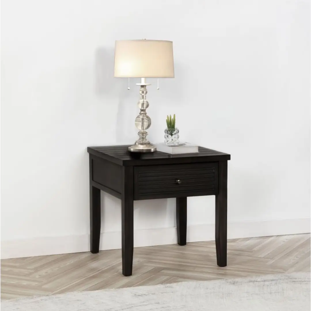Concord Square End Table With Drawer By Coaster Furniture | Mobilia Cleopatra 3 End Table with Drawer