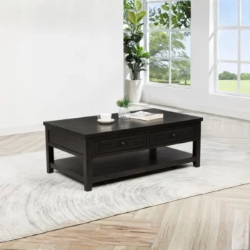 Wood Coffee Table with Storage