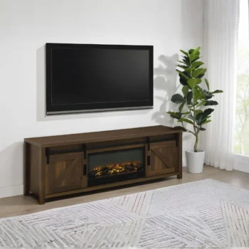 Wood Console TV