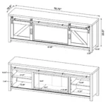 Wood Console TV