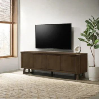 Brown TV Console Table