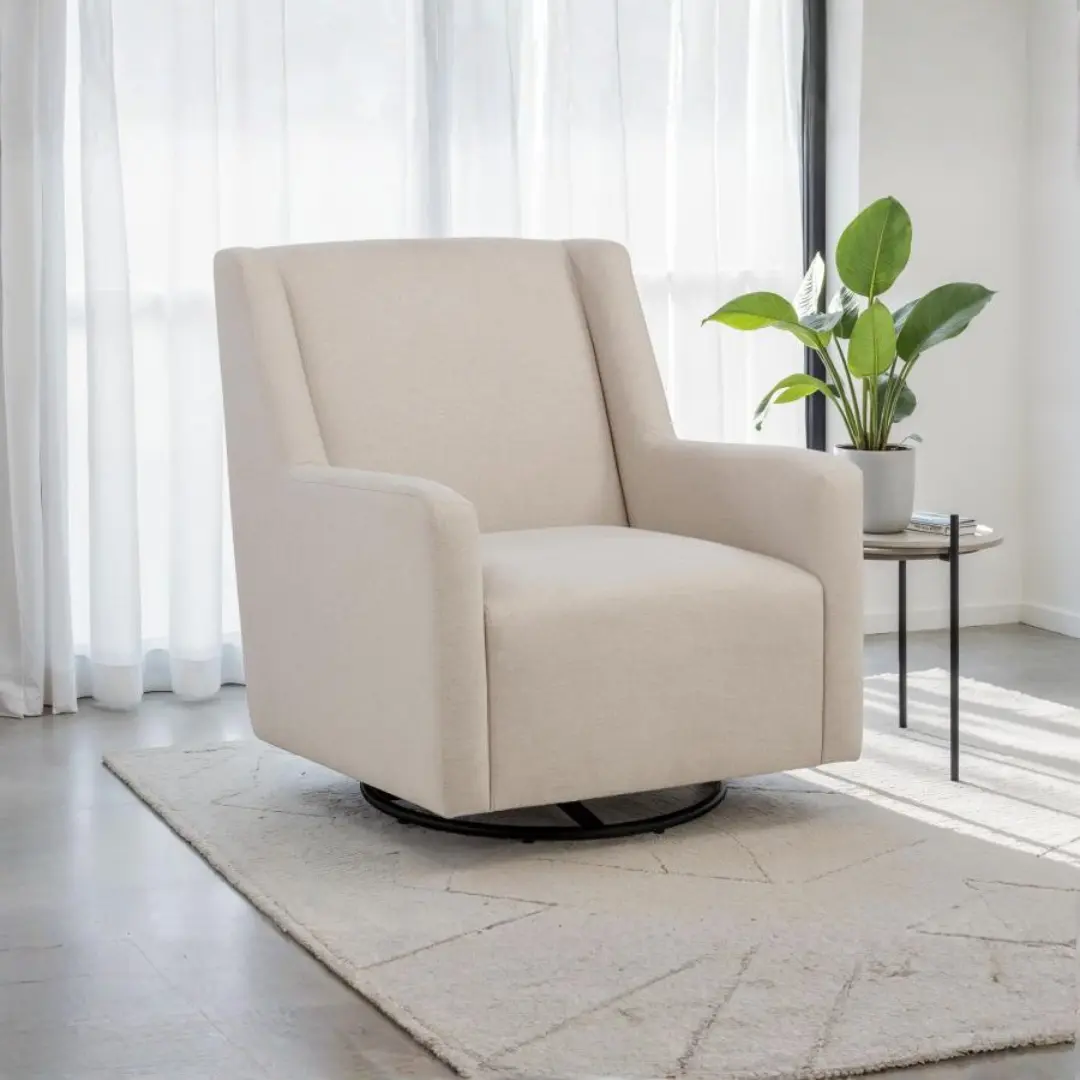 Sorrel Swivel Glider Accent Chair Latte By Coaster Furniture | Mobilia Cleopatra 3 Swivel Glider Accent Chair