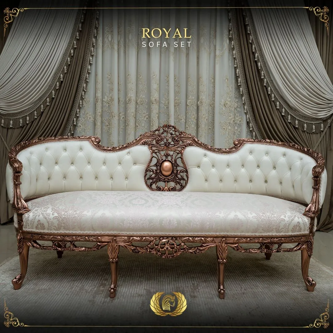Handmade Royal Copper Sofa | Mobilia Cleopatra 3 Royal Copper sofa-set
