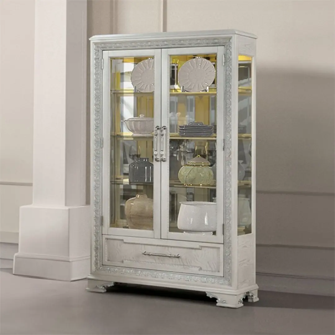 Stella Mia Traditional Curio Cabinet By Furniture Of America | Mobilia Cleopatra 3 Traditional Curio Cabinet