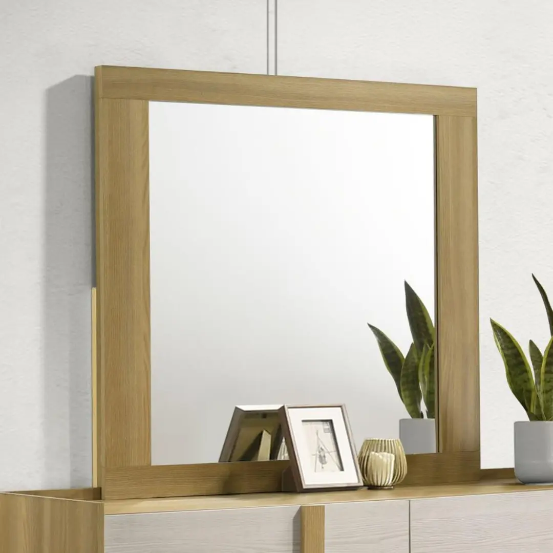 Hyland Contemporary Dresser Mirror By Coaster Furniture | Mobilia Cleopatra 3 Contemporary Dresser Mirror