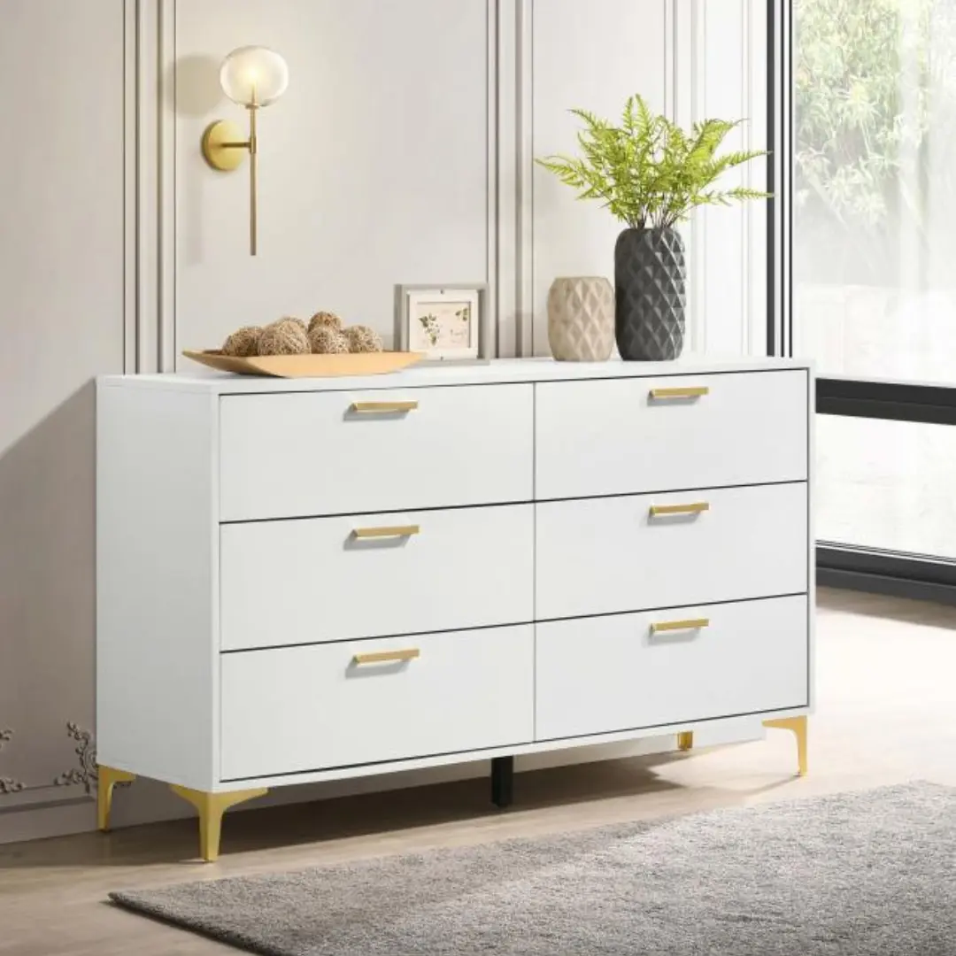 Kendall 6-Drawer Dresser By Coaster Furniture | Mobilia Cleopatra 3 6-Drawer Dresser