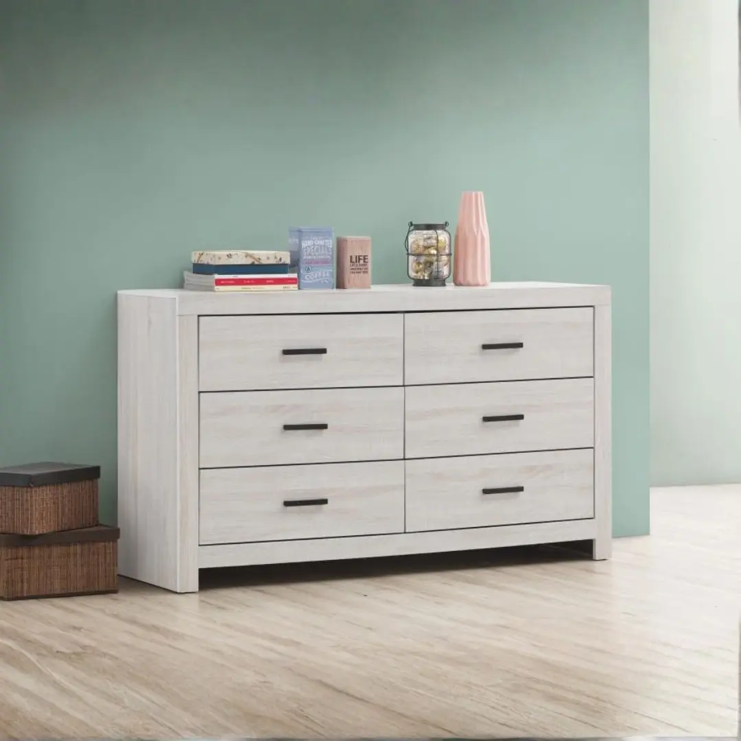 Brantford Modern Dresser For Bedroom By Coaster Furniture | Mobilia Cleopatra 3 Modern Dresser for Bedroom