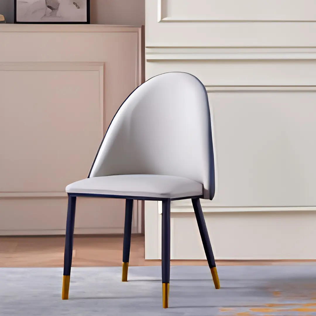 Upholstered Modern Dining Chair By Mcferran | Mobilia Cleopatra 3 Upholstered Modern Dining Chair