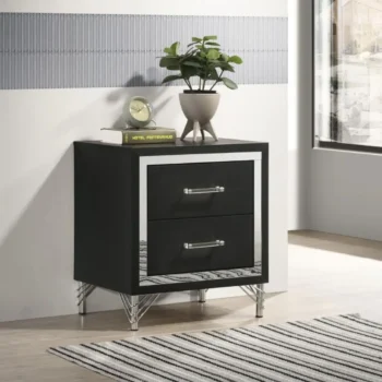 2-Drawer Nightstand Bedside Table