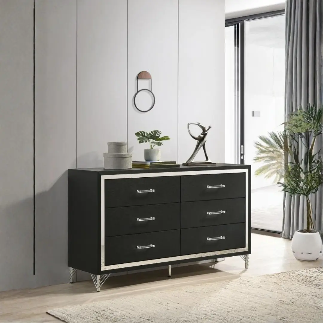 Lucia Double Dressers For Bedroom By Coaster Furniture | Mobilia Cleopatra 3 Double Dressers for Bedroom