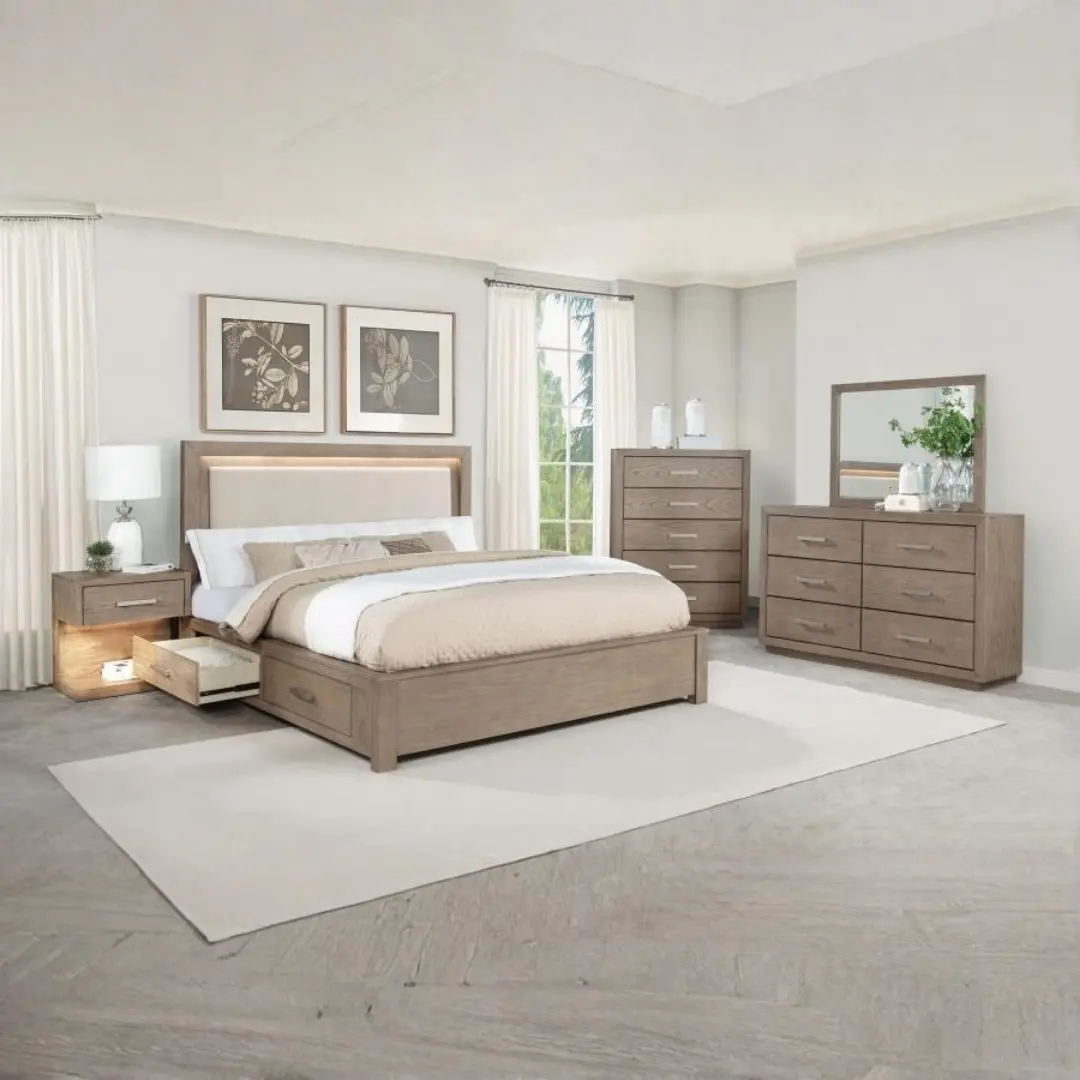 Kenora 5 Piece Storage Bedroom Set By Coaster Furniture | Mobilia Cleopatra 3 Storage Bedroom Set