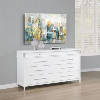 White 8 Drawer Dresser