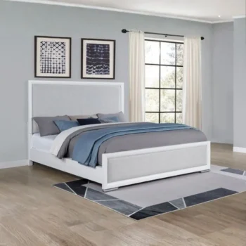 Contemporary White Bed Frame