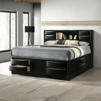 Black Wood Bed Frame
