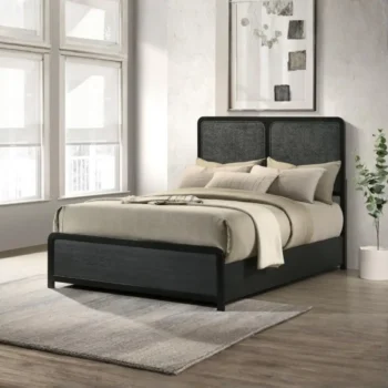 Black Wooden Bed Frame