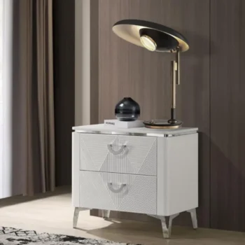 White High Gloss Nightstand