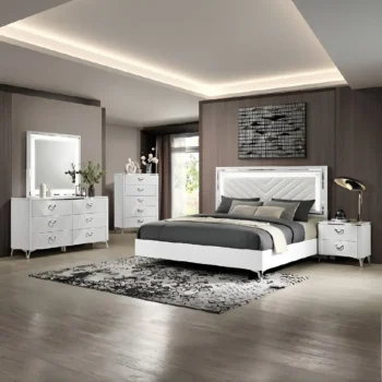 White High Gloss Bedroom Set