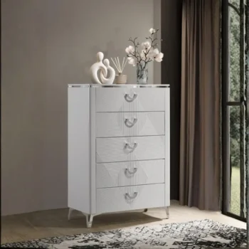 White High Gloss Chest