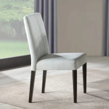 White Upholstered Side Chair