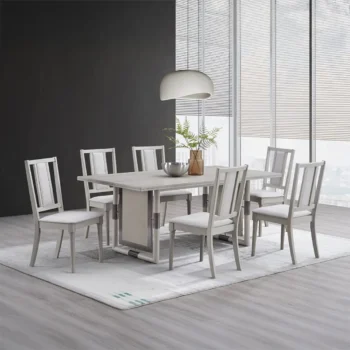 Pedestal Dining Table Set for 4