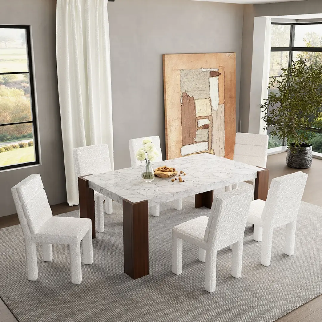 Hettie Modern Dining Set For 4 By Acme | Mobilia Cleopatra 3 Modern Dining Set for 4