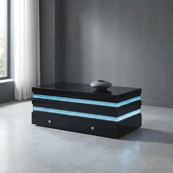 black modern coffee table