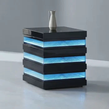 black wood end table