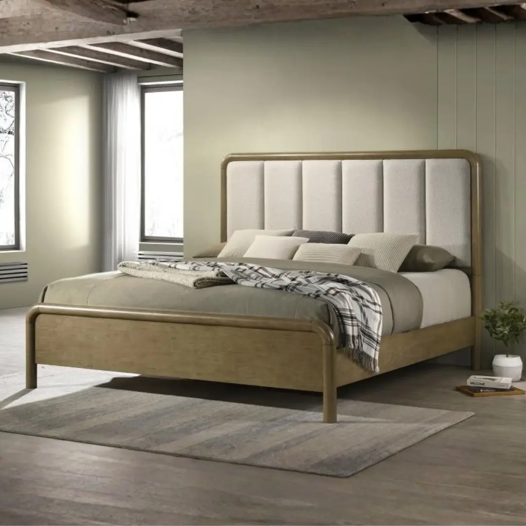 Amsbury 59-Inch Queen Platform Bed Wood By Coaster Furniture | Mobilia Cleopatra 3 Queen Platform Bed Wood