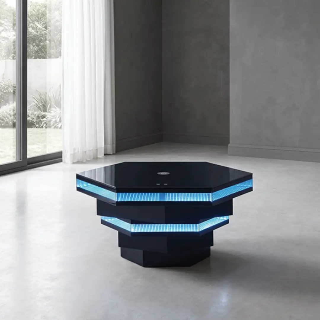 Zeta Small Black Coffee Table By Furniture Of America | Mobilia Cleopatra 3 small black coffee table