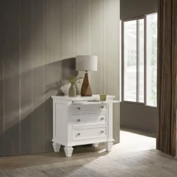Cream White Nightstand