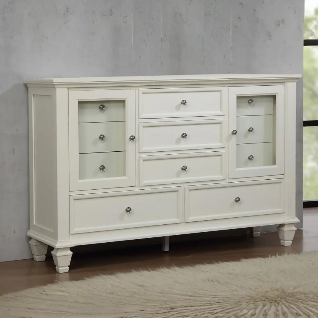 Sandy Beach 11 Drawer Dresser By Coaster Furniture | Mobilia Cleopatra 3 11 Drawer Dresser