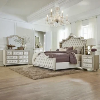 5 Piece Bedroom Set Ivory