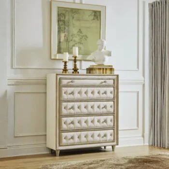 Ivory and Camel Chest