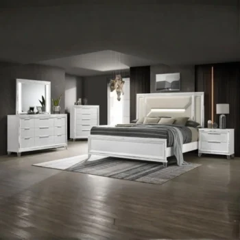 5 Piece White Bedroom Set