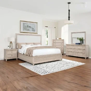 Washed Oak Bedroom Set
