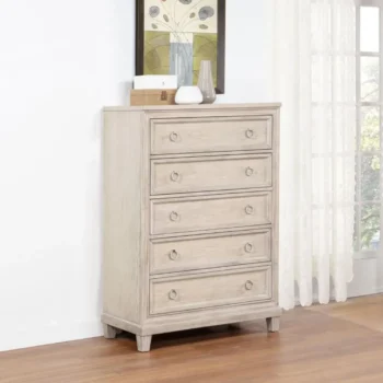 Chest of Drawers Washed Oak