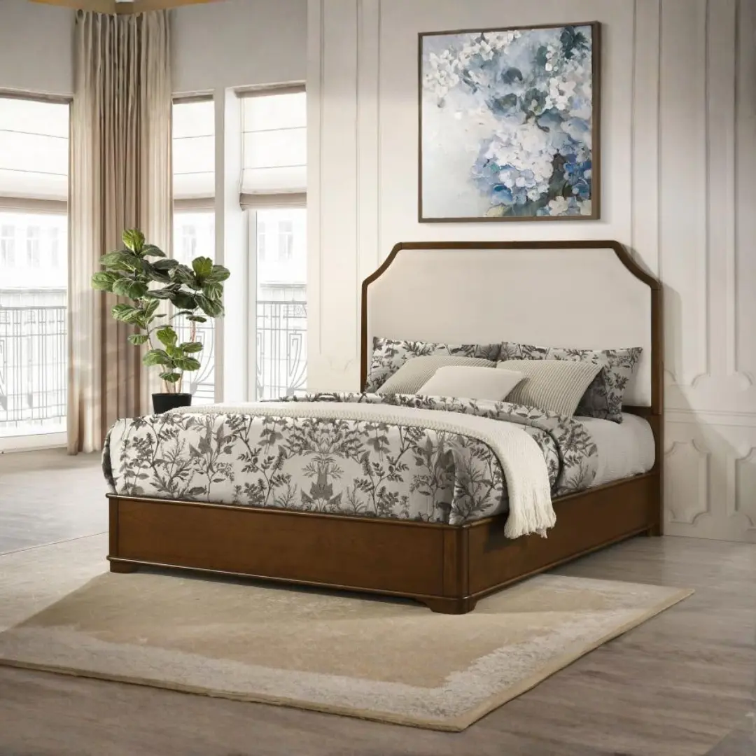 Garland 58-Inch Queen Wood Upholstered Bed By Coaster Furniture | Mobilia Cleopatra 3 Wood Upholstered Bed