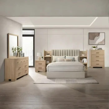 Bedroom Set Light Oak