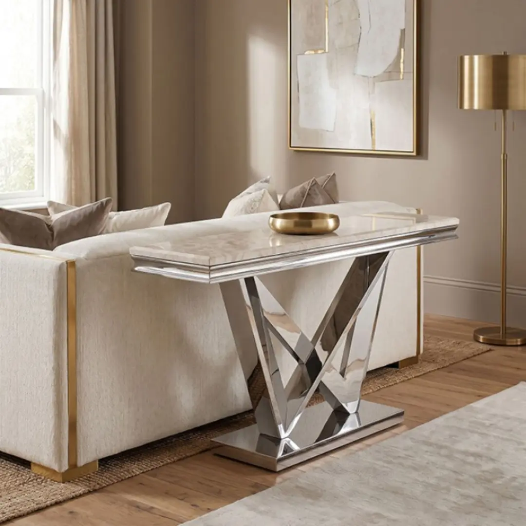 Villarsglane Contemporary Sofa Table By Furniture Of America | Mobilia Cleopatra 3 Contemporary Sofa Table